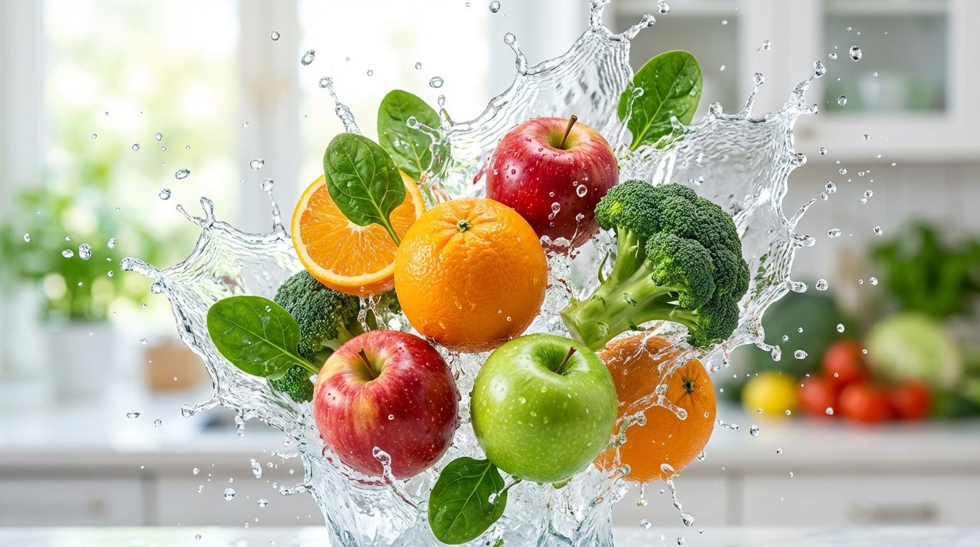 Свежие фрукты и овощи